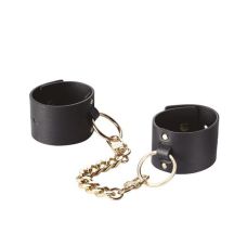 Оковы для фиксации рук мягкие изысканные черные Bijoux Indiscrets MAZE Wide Cuffs