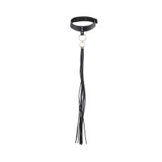 Чокер БДСМ під шкіру Bijoux Indiscrets MAZE-Tassel Chocker Black