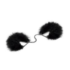 Наручники регулируемые из перьев черные Bijoux Indiscrets Za za zu feather handcuffs