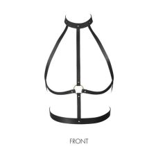 Портупея із замінника шкіри Bijoux Indiscrets MAZE-H Harness Black чорна