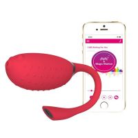 Смарт-виброяйцо для точки G и клитора Magic Motion Fugu Red Смартфон управление мощная умная вибрация