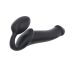 Страпон силиконовый гибкий безременой со стимуляцией клитора и точки G Strap-On-Me Black XL Страпон силиконовый гибкий безременой со стимуляцией клитора и точки G Strap-On-Me Black XL