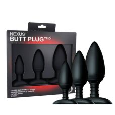 Набор супергладких силиконовых анальных пробок Nexus Butt Plug Trio