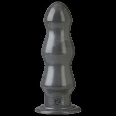 Анальная пробка большая виниловая гибкая для фистинга Doc Johnson American Bombshell L 16,5 см D 5,6 см