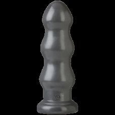 Анальная пробка большая виниловая гибкая для фистинга Doc Johnson American Bombshell L 23,4 см D 8,1 см