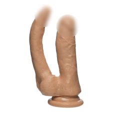 Подвійний фалоімітатор 12,7 см/2,5-3,8 см вініловий гнучкий на присоску Doc Johnson The D - Double Dippin D-FIRMSKYN