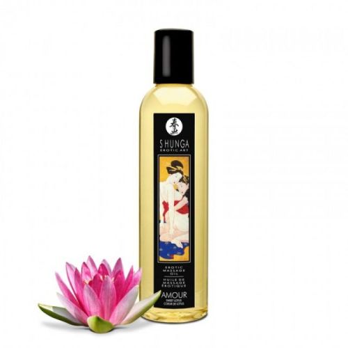 Массажное масло расслабляющее с ароматом лотоса Shunga Amour Sweet Lotus 250 мл
