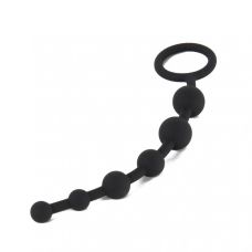 Анальные бусы силиконовые черные Pornhub Anal Beads