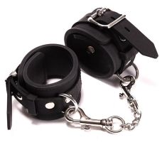 Кайдани для фіксації рук з силікону чорні Silicone Wrist Buckles