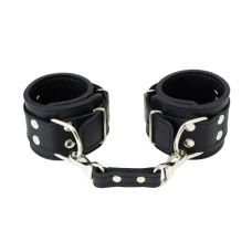 Кайдани для фіксації рук з натуральної шкіри Lovecraft чорні