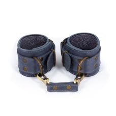 Кайдани для фіксації рук з натуральної шкіри Lovecraft блакитні
