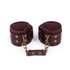 Кайдани для фіксації рук з натуральної шкіри Lovecraft фіолетові