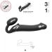 Безремневой страпон Strap-On-Me VIBRATING Black M чорний Безремневой страпон Strap-On-Me VIBRATING Black M чорний
