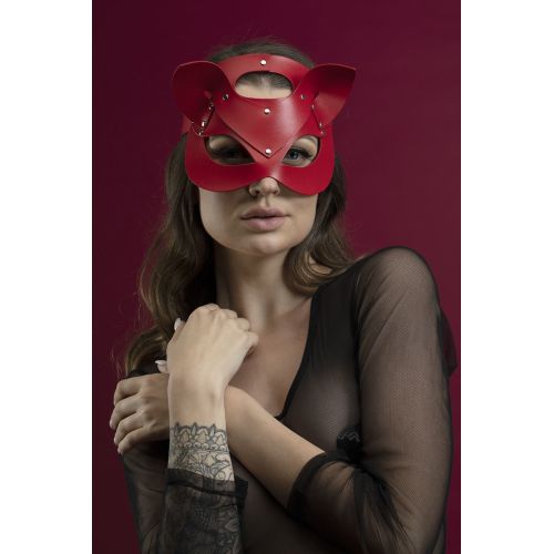 Маска кошки Feral Feelings - Catwoman Mask красная