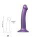 Насадка для страпона силиконовая фиолетовая Strap-On-Me Mono Density Dildo M диам 3,3см