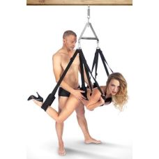 Секс-гойдалки Fetish Tentation Suspension Straps чорний колір порвана упаковка