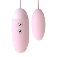 Вакуумный стимулятор-виброяйцо для вагины и клитора розовый KissToy Miss VV