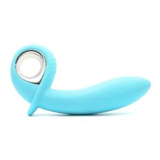 Анальний вібратор-масажер простати KissToy Klein Blue з надувним кінчиком