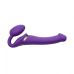 Безремневий страпон з вібрацією і пультом ДУ Strap-On-Me Vibrating Violet m діаметр 3,3 см