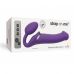 Жіночий вібро-страпон з вагінальною пробкою Strap-On-Me Vibrating Violet L