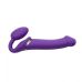 Жіночий вібро-страпон з вагінальною пробкою Strap-On-Me Vibrating Violet L