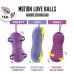 Вагинальные шарики с массажем и вибрацией с пультом ДУ фиолетовые FeelzToys Motion Love Balls Jivy