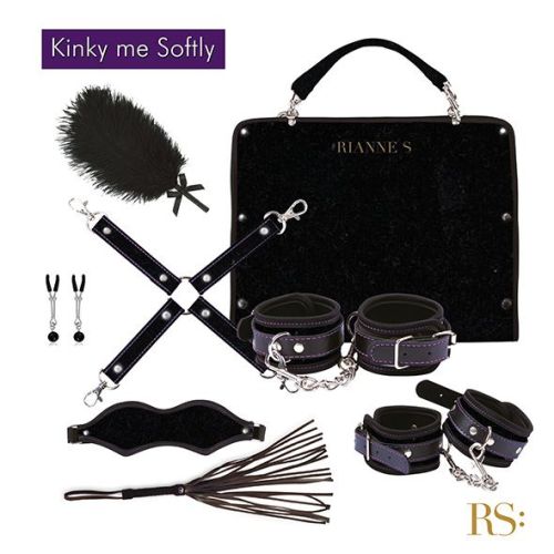 Подарочный набор для BDSM RIANNE S Kinky Me Softly Black: 8 предметов для удовольствия