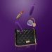 Вибропуля для клитора силиконовая фиолетовая RIANNE S Classique Vibe чехол-косметичка Deep Purple