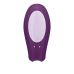 Вібратор для пар стимулює точку джі, пеніс і клітор фіолетовий Satisfyer Double Joy