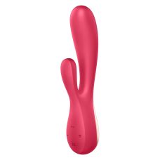 Вибратор кролик с отростком для стимуляции клитора красный Satisfyer Mono Flex