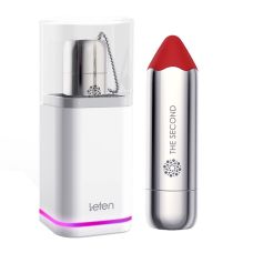 Вібропуля у вигляді помади силіконова водонепроникна Червона Leten The Second