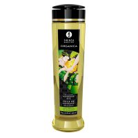 Органическое массажное масло с ароматом зеленого чая и витамином Е Shunga ORGANICA 240 мл