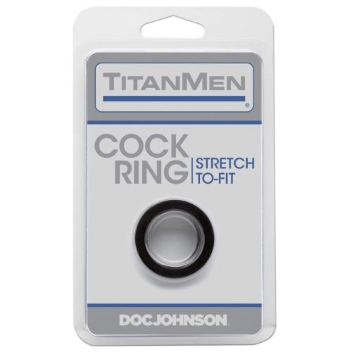 Эрекционное кольцо Doc Johnson Titanmen Tools чёрный