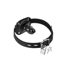 Кляп в рот для БДСМ с маленьким фаллоимитатором чёрный Fetish Tentation Penis Gag T1