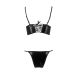 Комплект бюстгальтер-браллет на шнуровке и трусики чёрный ASUNA SET XXL/XXXL Passion Комплект бюстгальтер-браллет на шнуровке и трусики чёрный ASUNA SET XXL/XXXL Passion