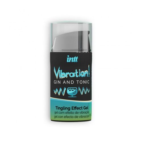 Возбуждающий гель (Жидкий вибратор) со вкусом Джин-Тоник Intt Vibration 15 мл
