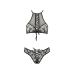 Еротичний комплект трусики і бюстгальтер чорний AZALIA SET XXL/XXXL Passion Еротичний комплект трусики і бюстгальтер чорний AZALIA SET XXL/XXXL Passion