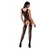 Бодістокінг з імітацією панчіх і ажурною вставкою чорний passion BS072 Бодістокінг з імітацією панчіх і ажурною вставкою чорний passion BS072
