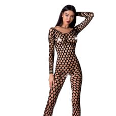 Бодистокинг с крупной сеткой чёрный Passion BS077