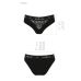 Трусики с широкой резинкой и кружевом чёрные Passion PS001 PANTIES size M Трусики с широкой резинкой и кружевом чёрные Passion PS001 PANTIES size M