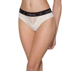 Трусики з широкою резинкою і мереживом passion PS001 PANTIES ecru size XL