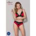 Трусики с широкой резинкой и кружевом чёрно-красные Passion PS001 PANTIES size L Трусики с широкой резинкой и кружевом чёрно-красные Passion PS001 PANTIES size L