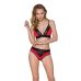 Трусики з широкою резинкою і мереживом чорно-червоні passion PS001 PANTIES size M Трусики з широкою резинкою і мереживом чорно-червоні passion PS001 PANTIES size M