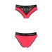 Трусики з широкою резинкою і мереживом чорно-червоні passion PS001 PANTIES size M Трусики з широкою резинкою і мереживом чорно-червоні passion PS001 PANTIES size M