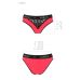 Трусики з широкою резинкою і мереживом чорно-червоні passion PS001 PANTIES size S Трусики з широкою резинкою і мереживом чорно-червоні passion PS001 PANTIES size S