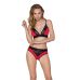 Трусики з широкою резинкою і мереживом чорно-червоні passion PS001 PANTIES size XL Трусики з широкою резинкою і мереживом чорно-червоні passion PS001 PANTIES size XL