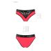Трусики з широкою резинкою і мереживом чорно-червоні passion PS001 PANTIES size XL Трусики з широкою резинкою і мереживом чорно-червоні passion PS001 PANTIES size XL