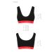 Спортивный топ на широких бретелях чёрный Passion PS003 TOP size S Спортивный топ на широких бретелях чёрный Passion PS003 TOP size S
