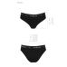 Трусики-сліпи з бавовни з еластаном чорні passion PS004 PANTIES Size L Трусики-сліпи з бавовни з еластаном чорні passion PS004 PANTIES Size L