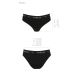Трусики-сліпи з бавовни з еластаном чорні passion PS004 PANTIES size M Трусики-сліпи з бавовни з еластаном чорні passion PS004 PANTIES size M